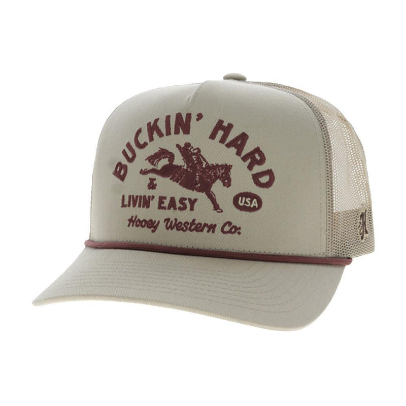 Men's Buckin' Hard Tan Logo Cap
