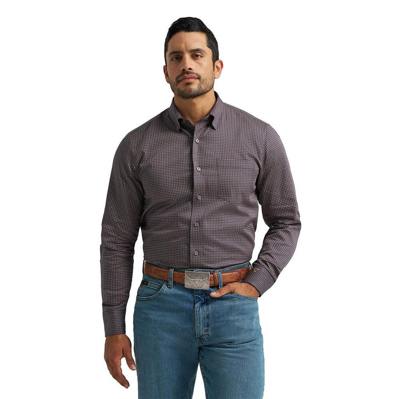 Cody Johnson Navy & Brown Print Shirt