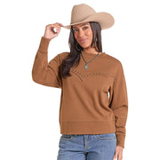 Women's Brass Studded Sweatshirt