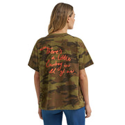 Women's A Little Cowboy In Us Camo Tee Shirt