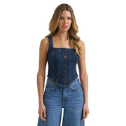 Women's Dark Denim Vest
