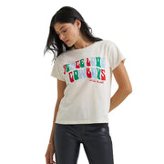 Lainey Wilson White Peace, Love, & Cowboys Tee Shirt
