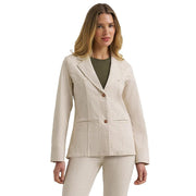 Women's Cream Stripe Blazer