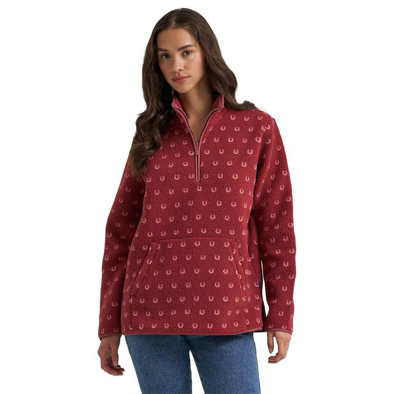 Women's Horseshoe Sherpa Zip Pullover