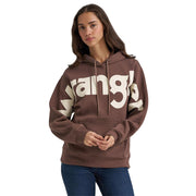Women's Brown Large Logo Hoodie