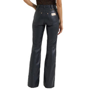 Lainey Wilson Onyx Faux Leather Flare Pants