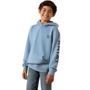Boy's Denim Blue Logo Hoodie