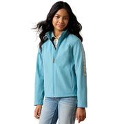 Girl's Adriatic Blue Logo Jacket