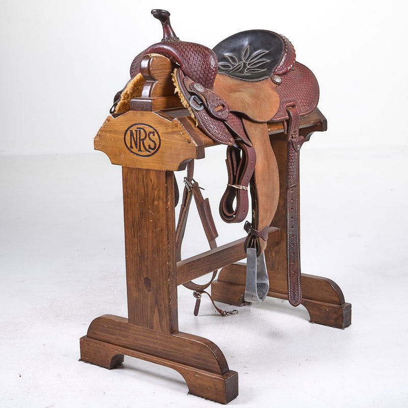 Used 14in 1/2 Basket Stamp Pozzi Pro Barrel Saddle