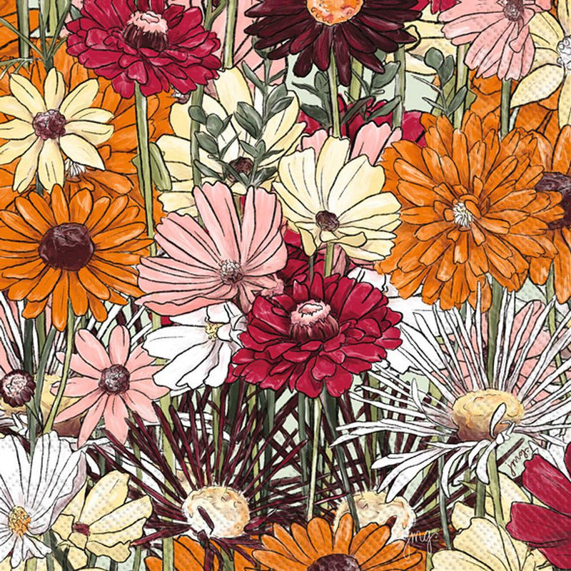Floral Autumn Thanksgiving Napkins
