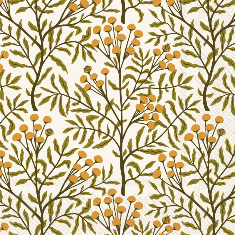 Autumn Acorn Tansy Cocktail Napkins