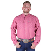 Men's Canyon Stripe Vented Long Sleeve Snap Shirt