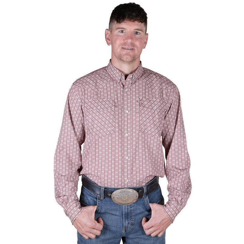Men's Driftwood Long Sleeve Snap Shirt