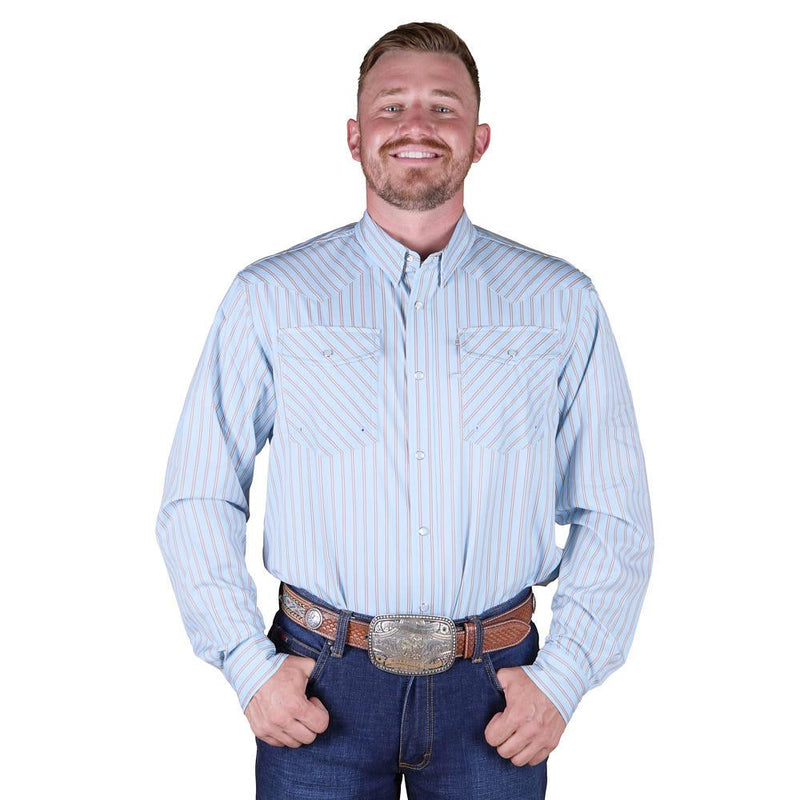 Men's Heritage Stripe Vented Long Sleeve Snap Shirt