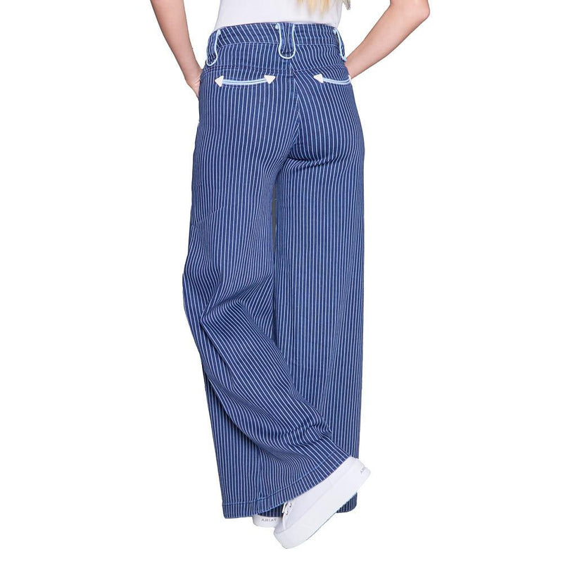 Women's Denim Pin Stripe Pants
