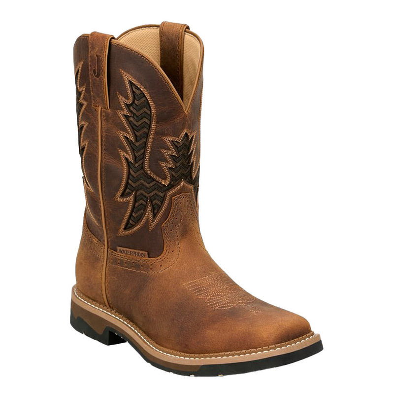 Men's Bolt Pecan 11in Soft Square Toe Work Boot