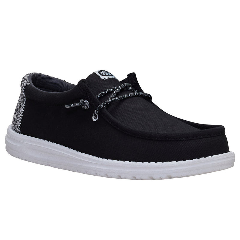 Men's Wally Heathered Knit Black Casual