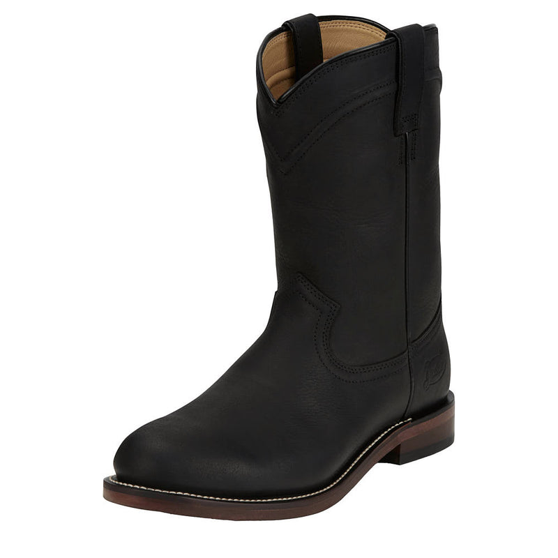 Men's Braswell Roper Black Water Buffalo 10in Top