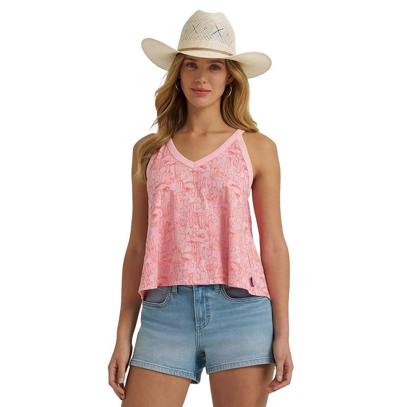 Women's Pink Desert Print Tank