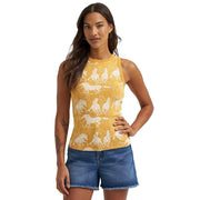 Women's Marigold Horse Print Shirt