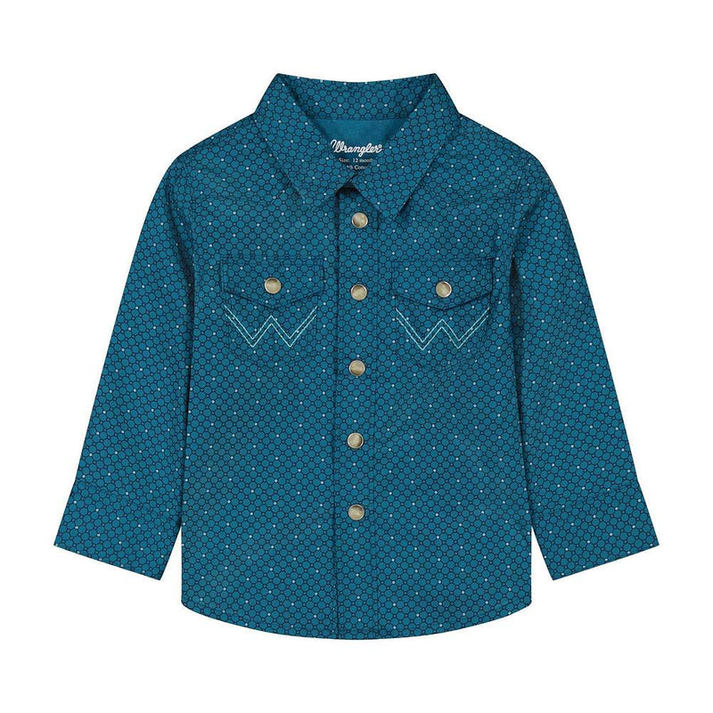 Baby Boy's Teal Long Sleeve Shirt