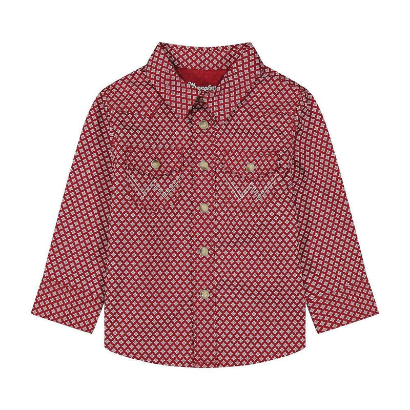 Baby Boy's Red Long Sleeve Shirt