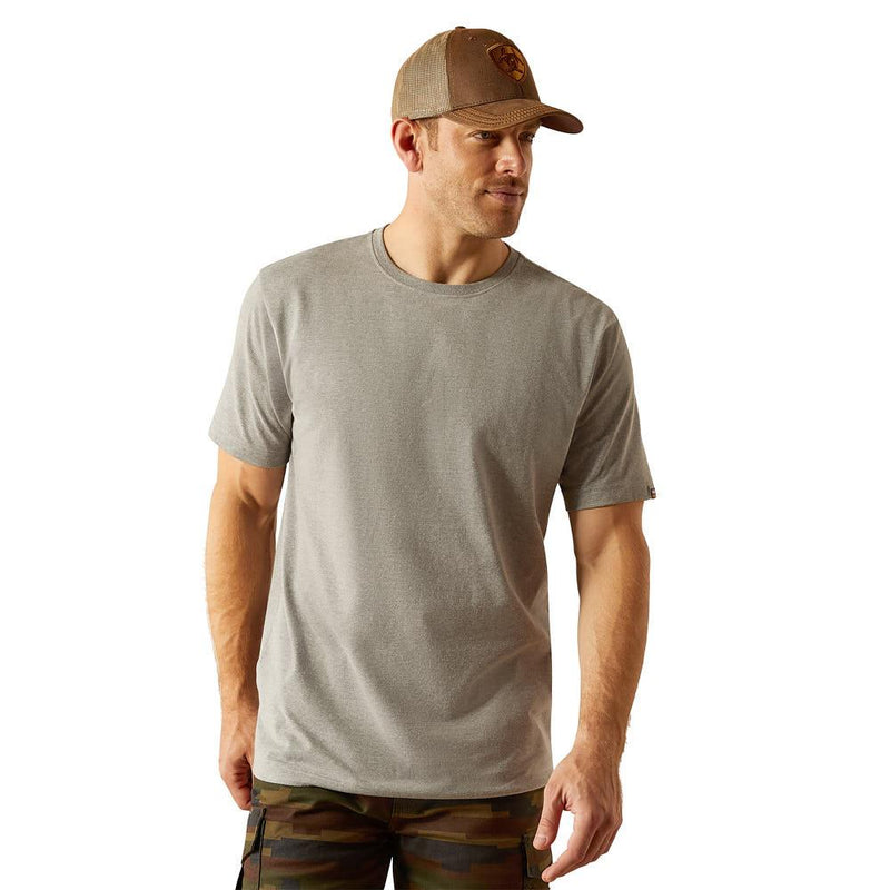Men's Rebar Grey Cotton Strong Tee Shirt