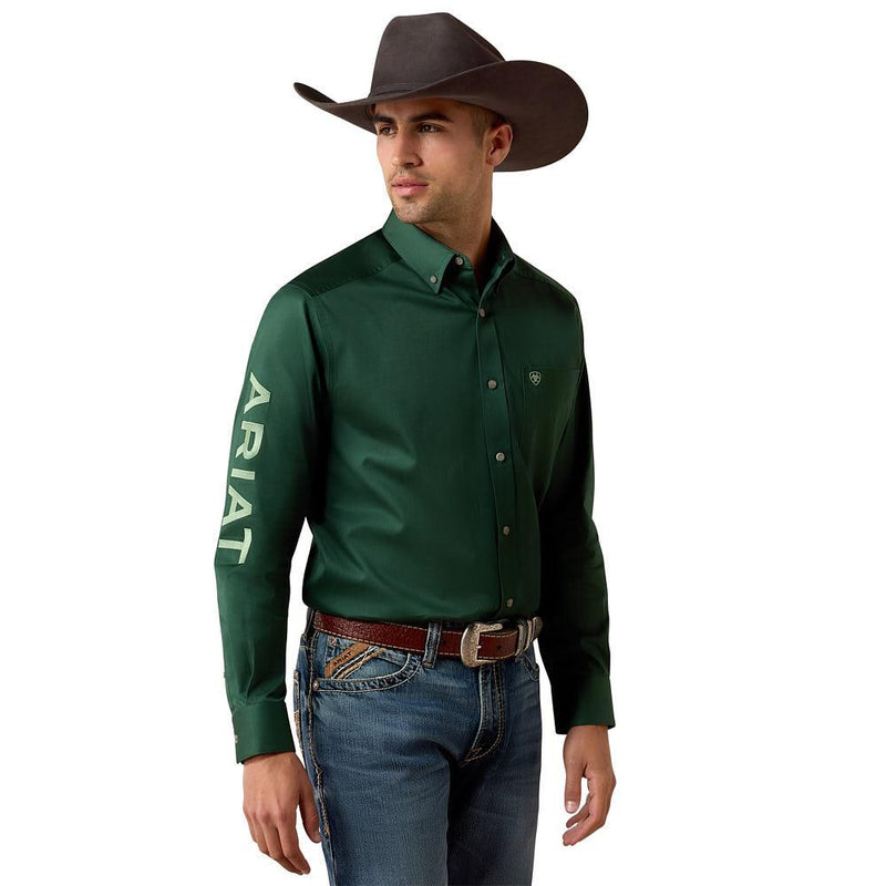 Men's Pineneedle Green Team Logo Shirt