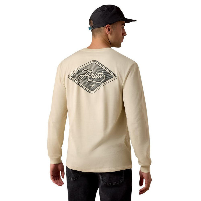 Men's Natural Medallion Standard Long Sleeve Tee Shirt