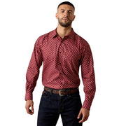 Men's Biking Red Geo Print Everything Shirt
