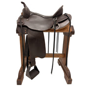Used 17in 1/4 Spider Stamped Wide Fit Trail Saddle