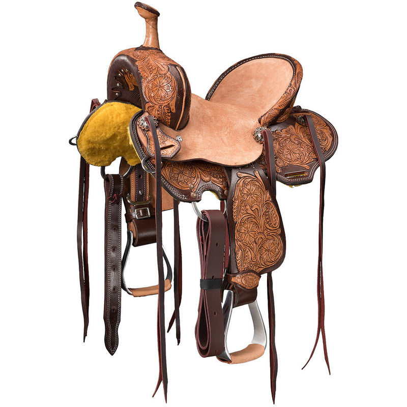 Silver Royal Billings 12inch Youth Barrel Saddle