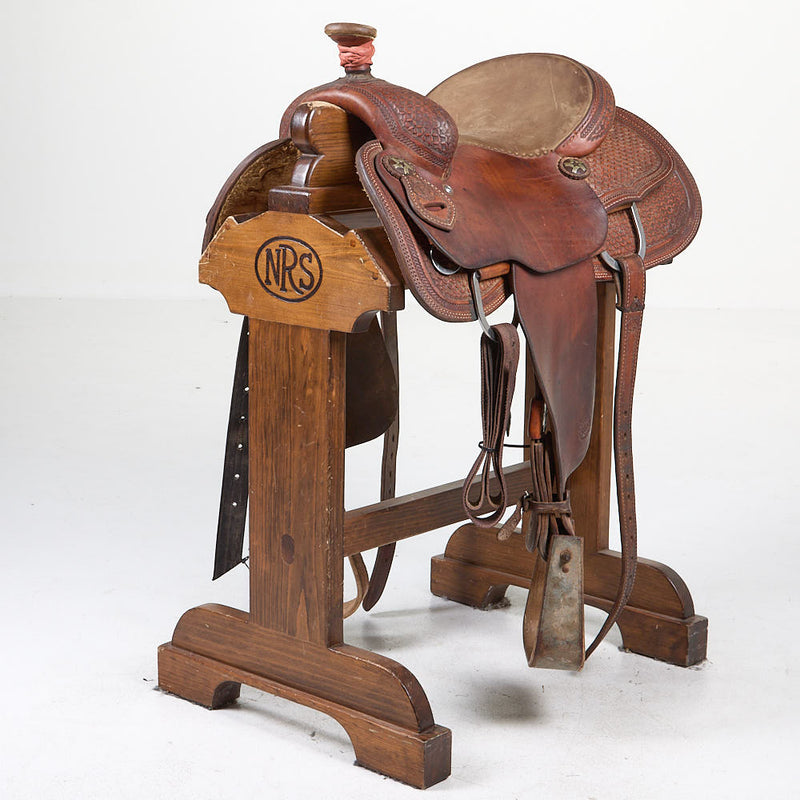 Used 14in 1/2 Waffle Stamp Team Roper