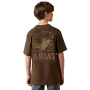 Boy's Turkish Coffee Mountain Bull Tee Shirt