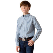 Boy's Teal Stripe Pro Series Delaney Shirt