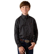Boy's Black Print Larsen Shirt