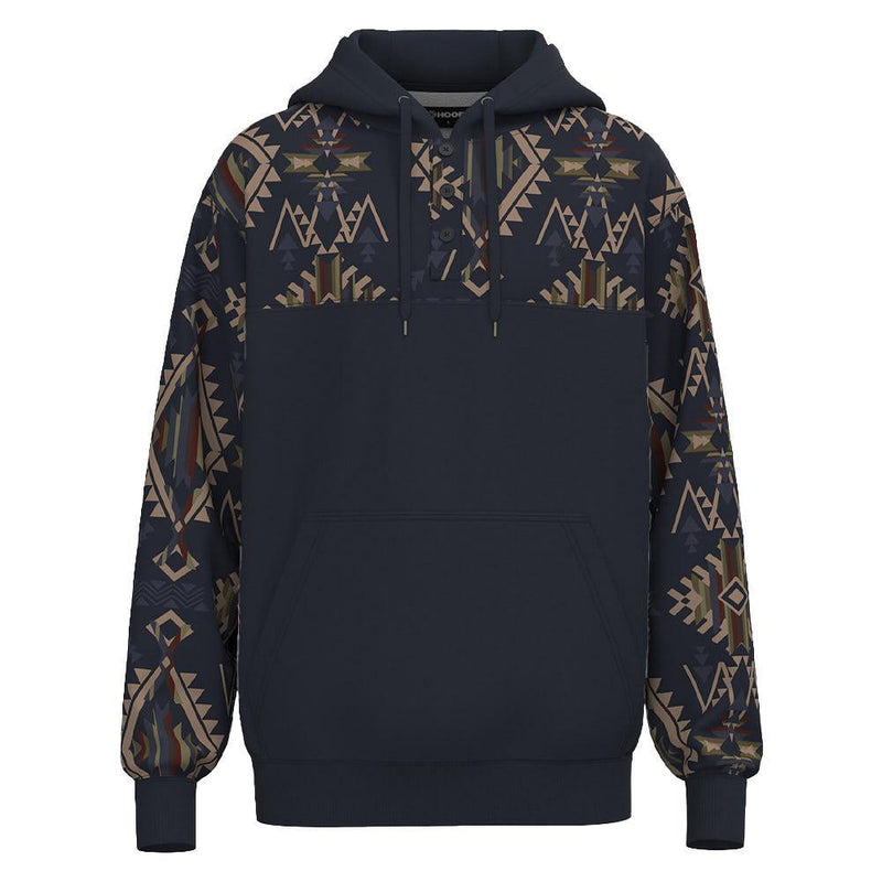 Men's Navy Aztec Jimmy Hoodie
