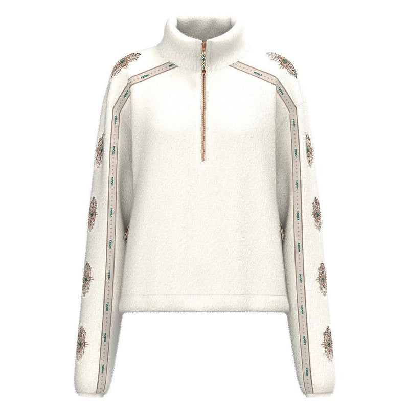 Women's Cream Aztec Fleece Pullover