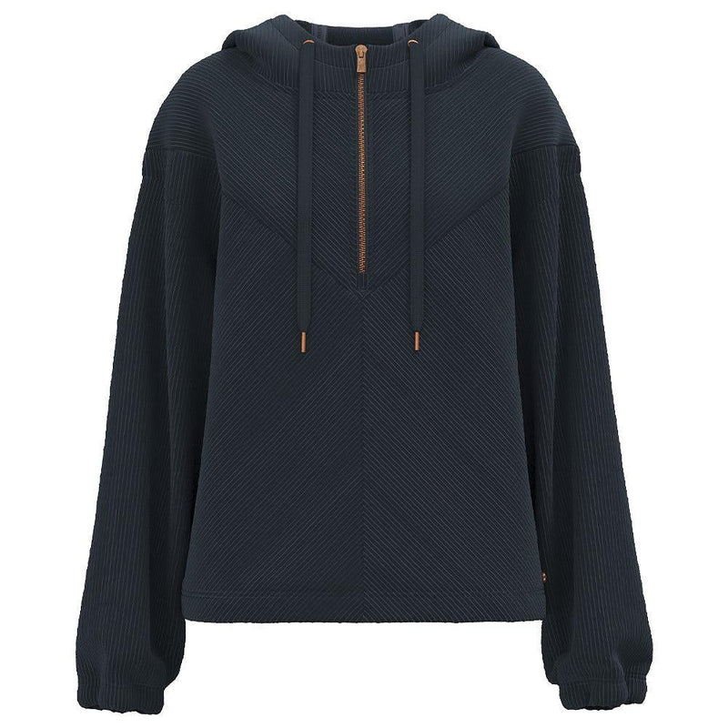 Women's Navy Cowgirl Corduroy Hoodie