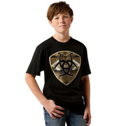 Boy's Black Cojiba Serape Tee Shirt