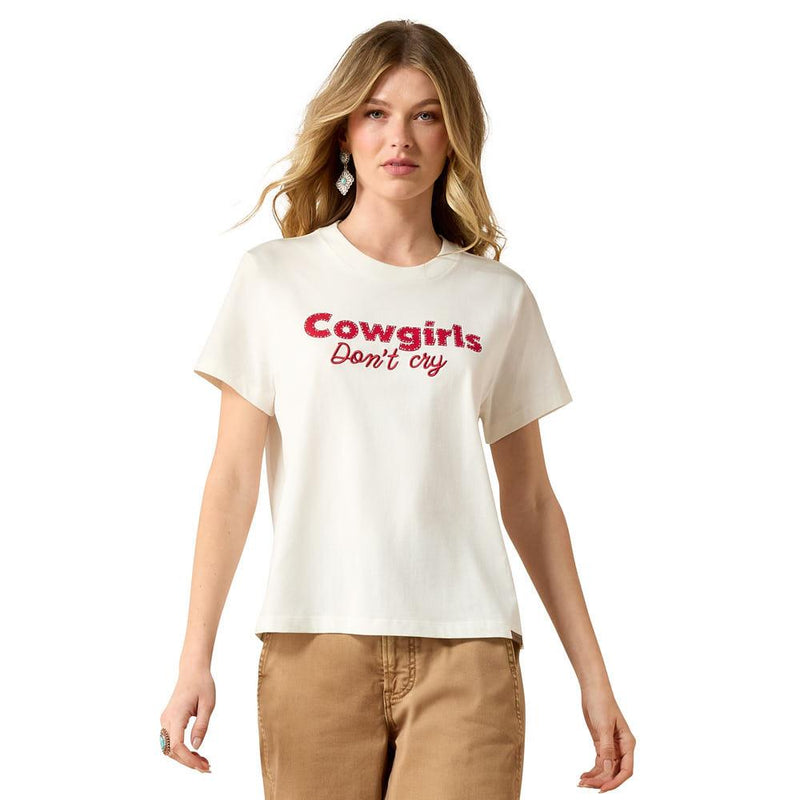 Women's Coconut Milk Cowgirls Don't Cry Tee Shirt