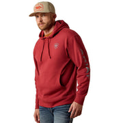 Men's Brick Red Logo Hoodie