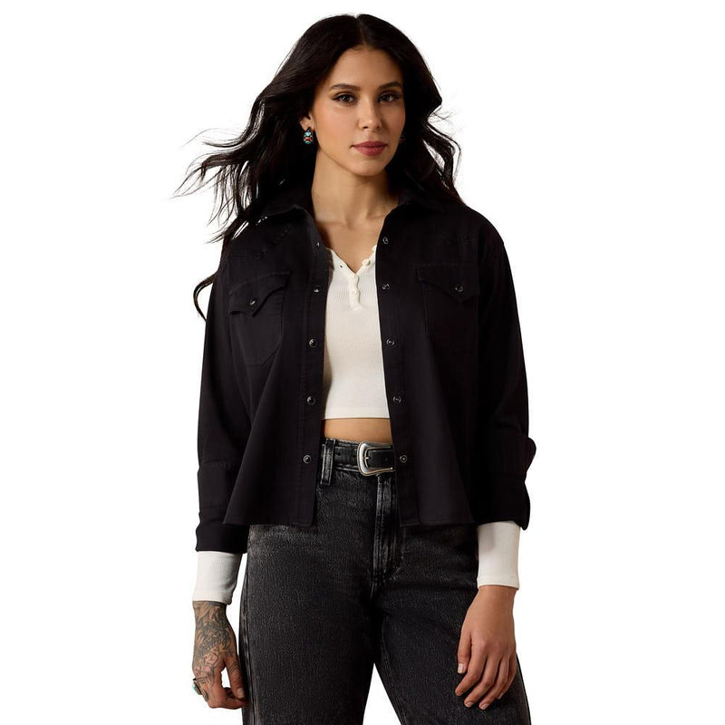 Women's Black Midnight Western Shirt