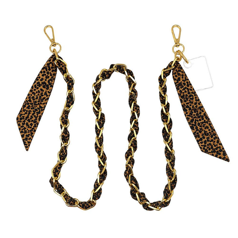 Long Leopard Twilly Purse Strap
