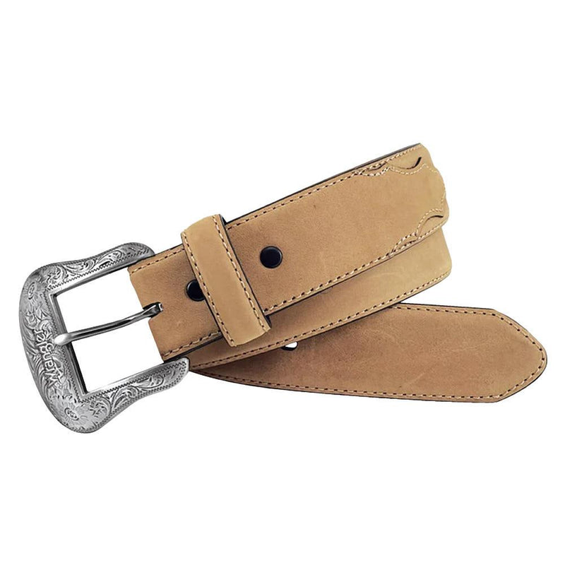 Men's Crazy Horse Western Tabs Belt