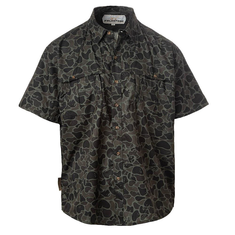 Boy's Nightshade Camo Button Down Shirt