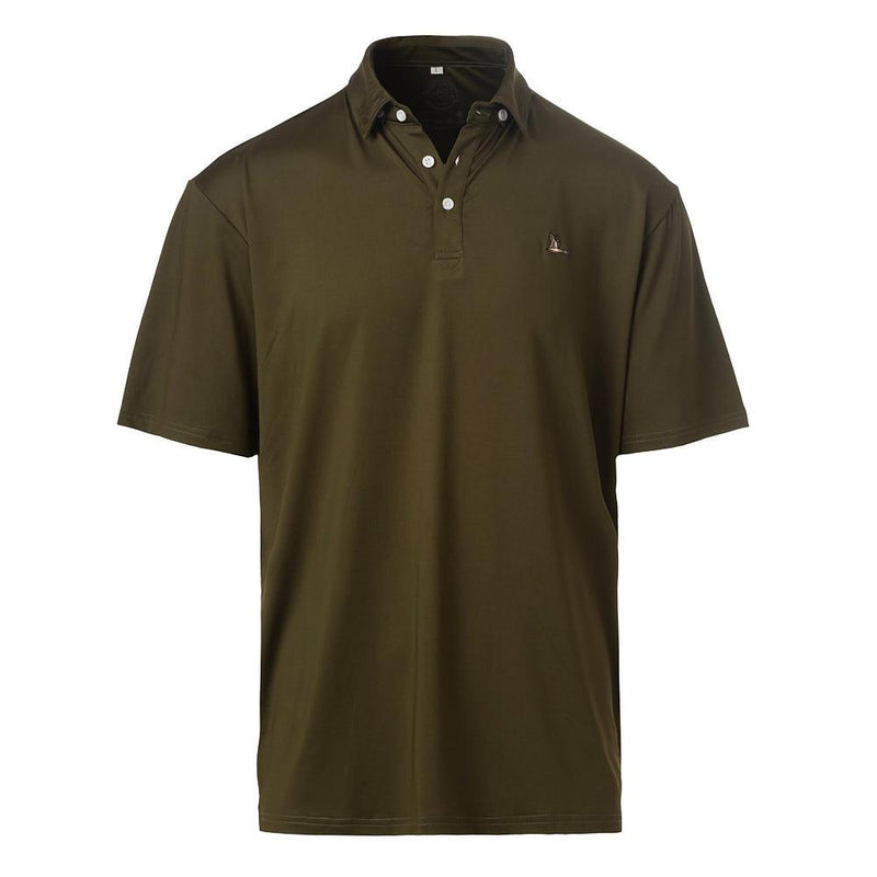 Boy's Moss Solid Roost Polo