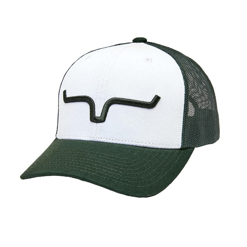 Men's Weekly Trucker White & Forest Cap