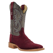 Women's Rhubarb Roughout Vamp 11in Grey Cowhide Top Boot