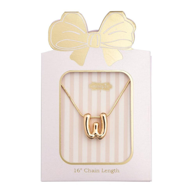 W Initial Necklace